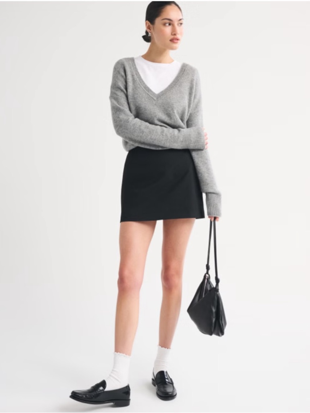 Abercrombie & Fitch Black Mini Skort